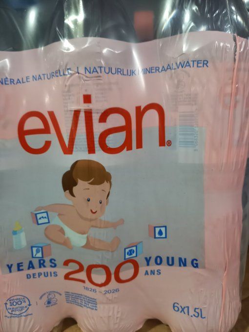 EVIAN  1,5 L × 6