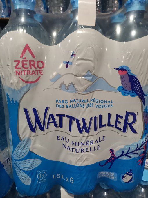 WATTWILLER EAU MINÉRALE  NATURELLE 1,5 L × 6