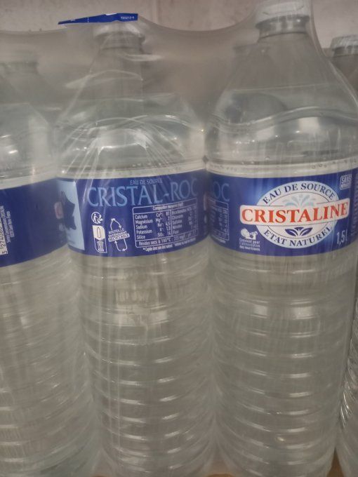 CRISTALINE EAU DE SOURCE NATURELLE 1,5 CL × 6