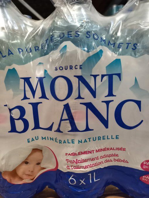 EAU MINÉRALE MONT-BLANC 1 L ×6 