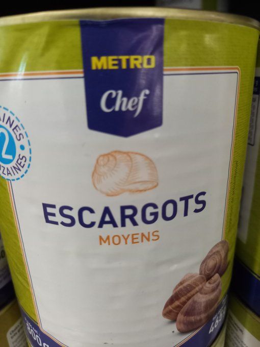 METRO CHEF  ESCARGOTS  MOYEN
