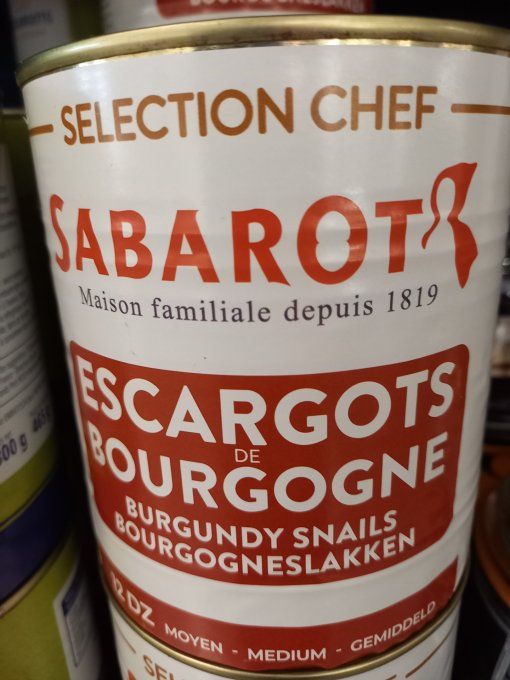 ESCARGOTS  BOURGOGNE  SABAROT MOYEN