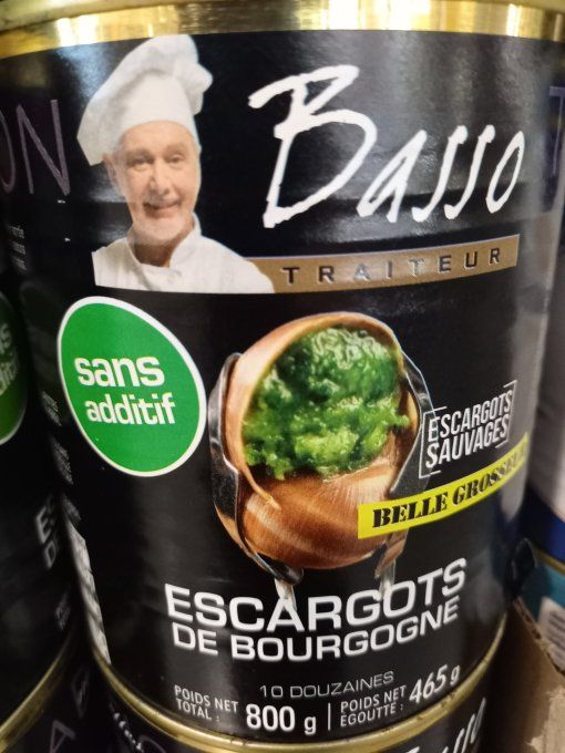 ESCARGOTS  SAUVAGE DE BOURGOGNE BELLE GROSSEUR 