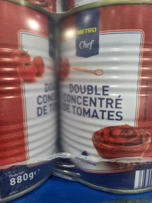 DOUBLE CONSENTRE DE TOMATES 880G×3
