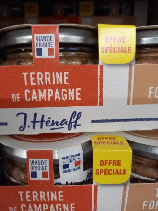 TERRINE  DE  CAMPAGNE HENAFF 540 CR ×3