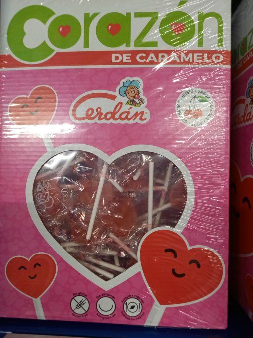 SUCETTE  CORAZON CŒUR  CERISE 