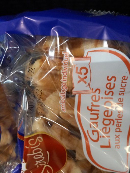 GAUFRES LIÉGEOISE AUX PERLE DE SUCRE 2 75 G